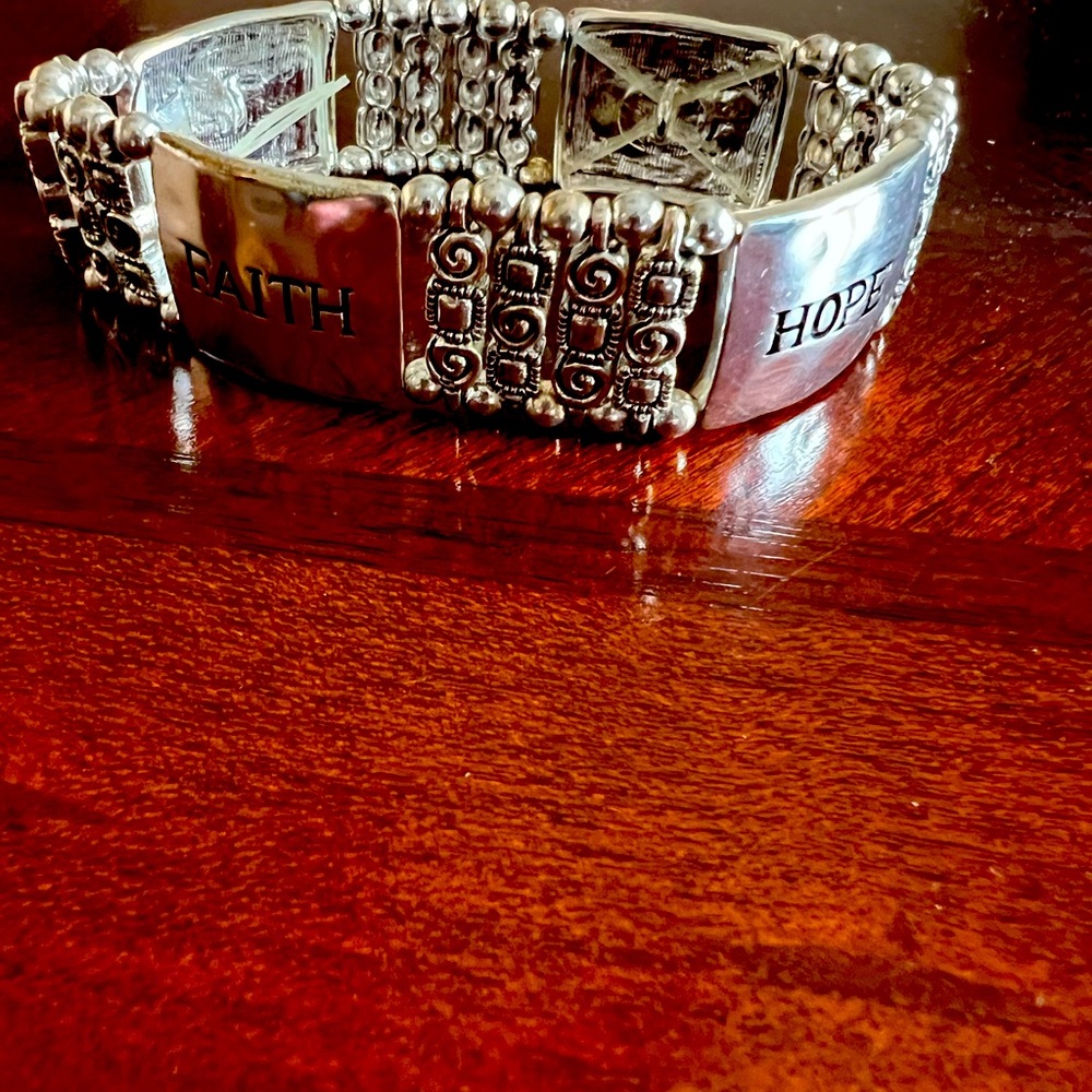 Faith hope love bracelet